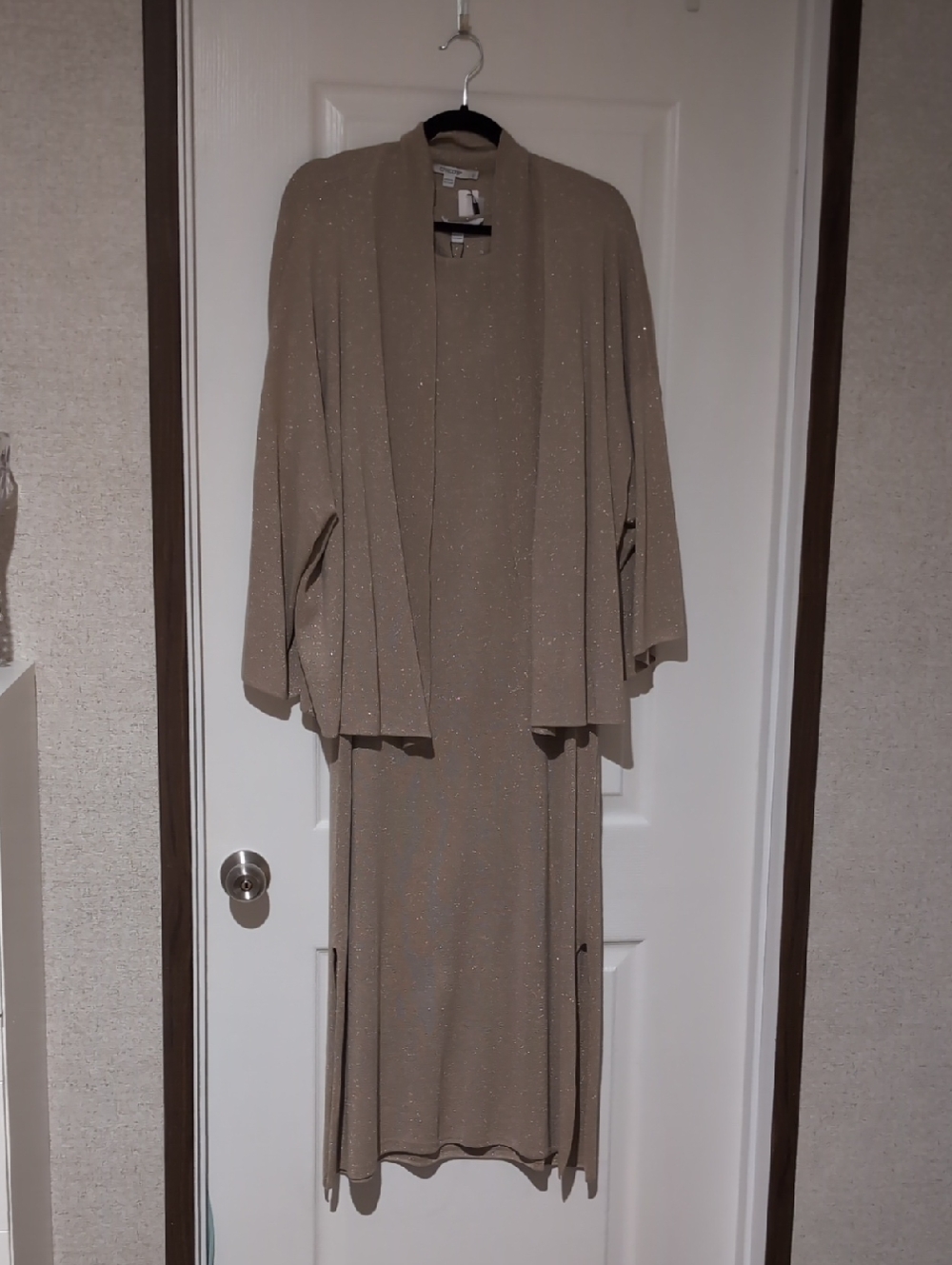 Chico's Travelers Midi Dress And Wrap, L